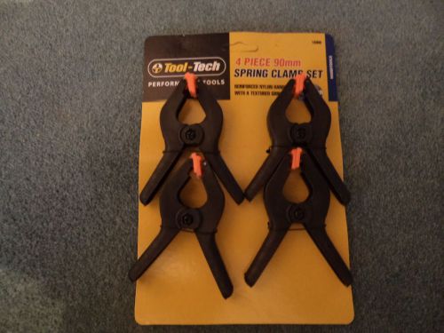 Tool-Tech Nylon Spring Clamp Quick Clips Set 4 x 90mm Piece