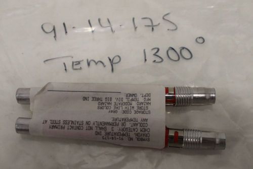 Lot of (2) K-Line 91-14-175: Temperature Indicating Crayon: 1300°F Tempilstiks