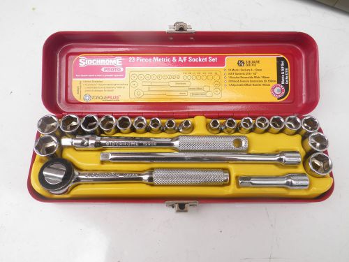 Sidchrome proto 1/4&#034; drive 23 pce socket set metric &amp; a/f 12110 like new for sale