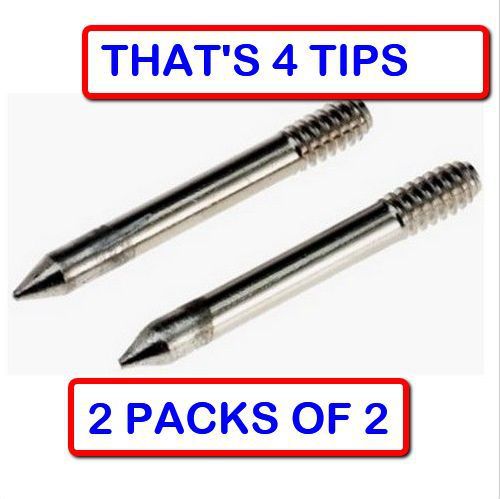 (2 PACKS OF 2) Weller MT1 Conical Shape Soldering Iron Tip 2pack for model SP23