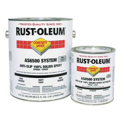 Rust-oleum as6500 anti-slip epoxy kit, navy graybase and activator d2614 for sale