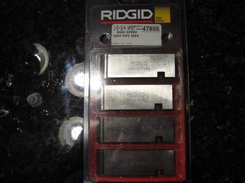 Ridgid 47855 1/2&#034;-3/4&#034; NPSM High Speed Universal Die Set