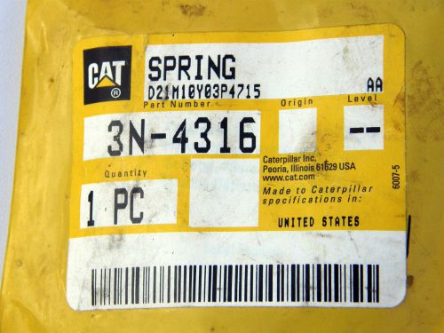 CAT Spring 3N-4316 NIP Caterpillar Part