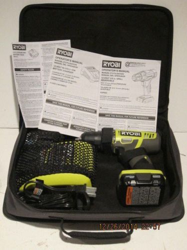 Ryobi 12 volt lithium-ion drill/driver kit, hjp002k,2batts, f/ship demo/display for sale