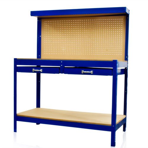 Work bench tool storage with drawers and peg boar solid steel construction new for sale