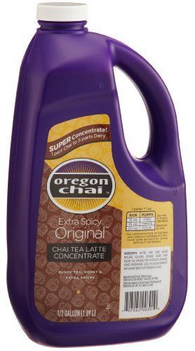 NEW Oregon Chai Extra Spicy Original Chai Tea Latte Concentrate  64 Ounce Jug