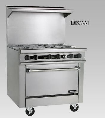 Therma-Tek 36&#034; 6-Burner Gas Range, NEW, Model TMDS36-6-1