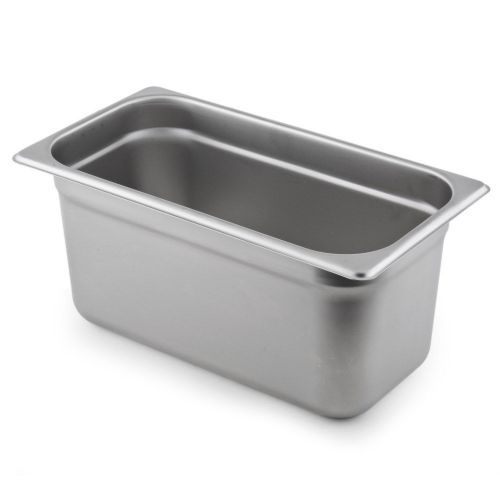 Winco (STP-306) 1/3rd SIZE FOOD PAN 6&#034; DEEP STAINLESS STEEL 22 GAUGE, HOTEL