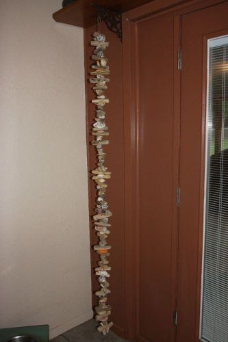 (4)NATURAL DRIFTWOOD GARLAND, DRIFTWOOD AND SEASHELL GARLAND,DRIFTWOOD,SEASHELLS