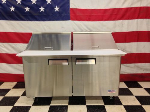 NEW MEGATOP SANDWICH PREP UNIT PIZZA PREP TABLE OVEN 60&#034; 60 5&#039; 5 FOOT MEGA TOP