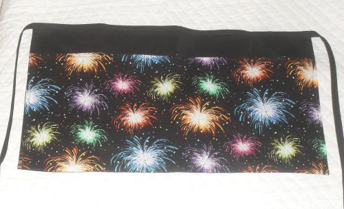 Waitress/Server Apron Fireworks Design