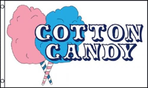 Cotton candy flag concession advertising sign food snack bar fair pennant 3x5 for sale
