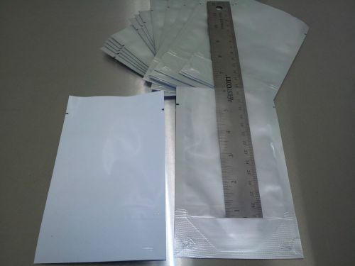 Bag pouch clear front  vacuum seal stand up 100pcs 4&#034; x 6.5&#034; food grade tear cut for sale