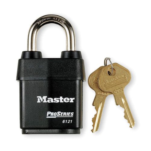 Padlock, KD, 1-1/8 In H, 5 Pin, Boron Alloy 6121N