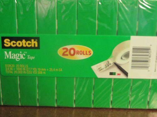 Scotch Magic Tape 20 Rolls #MM810K20