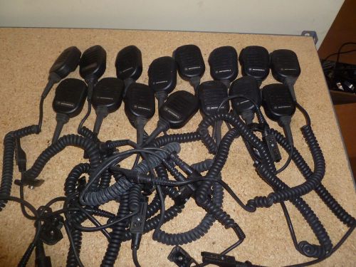 Lot of 15 Motorola NMN6225B Saber Two Way Radio Remote Microphone b