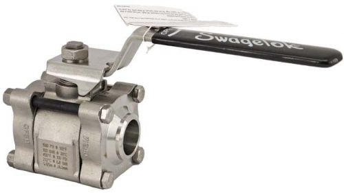 NEW Swagelok SS-67TSW20T 3-Piece Tube Socket Weld 4-Bolt 60-Series Ball Valve