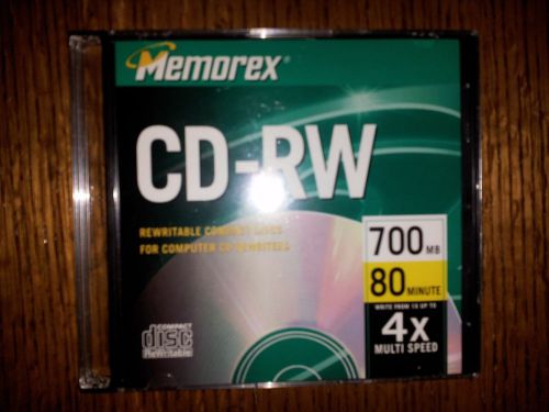 2 PACK  MEMOREX CD-RW 4x JEWEL DISCS
