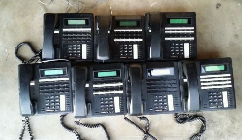 Lot of 7 Comdial Impact 8324SJ Phones Black 8324SJ-GT 8324SJ-FB