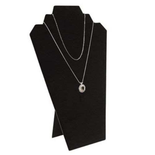 Black Velvet Necklace Display With Easel, 8 1/4&#034;x 12 1/2&#034;H, 12 Pack