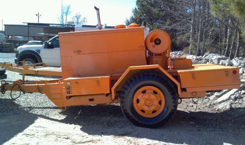 Davey diesel powered rotary air vane towable air compressor; 2 wheel trailer for sale