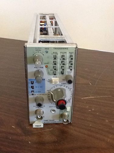 Tektronix 7B87 Time Base with Pretrigger Aquire Clock Oscilloscope Plug In