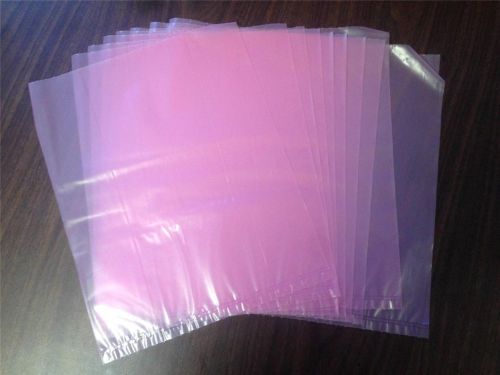 New lot of 100 anti-static bags 10&#034; x 12&#034; 2 mils pink poly bag open ended for sale