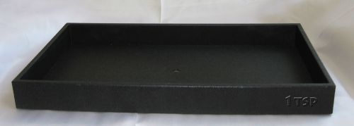 Black plastic 1 1/2&#034; display tray + choice of insert for rings, earrings &amp; more for sale