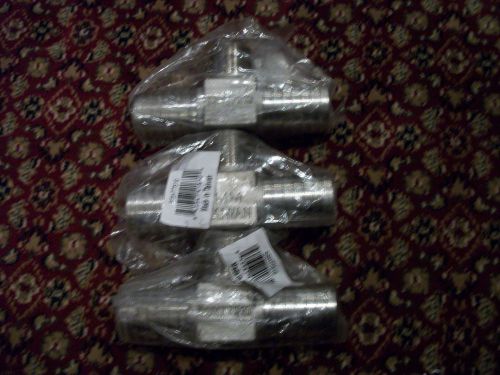 Stainless fitting tee merrill 1&#034; x 1&#034; x 3/4&#034; hydrant part  ssht7510 no lead for sale