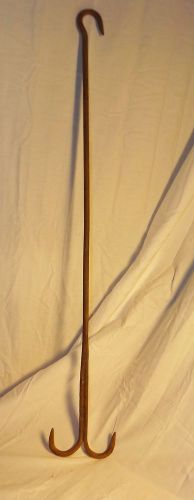 Vintage Butcher Shop Double Ended Meat Hook Packer Hog Steer Deer Homesteading