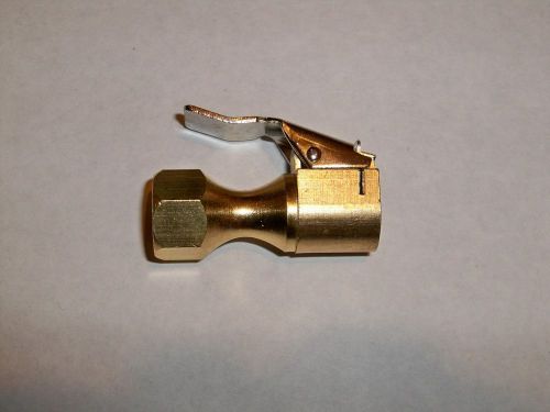 Cta brass tools straight clip lock air chuck tire valve inflator 1/4&#034; female for sale