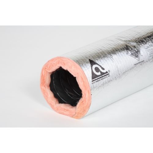 ATCO 8&#034; Insulated Flexible Flex Air Duct R6 Silver 8 inch x 25 feet 13602408