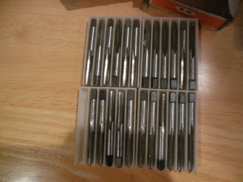 Lot of  New 1/4-20 taps 11- taper and  12-plug  Reiff &amp; Nestor