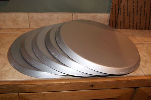 5 FIVE ALUMINUM 12&#034; PIZZA HUT THIN PANS