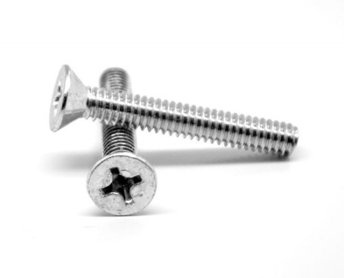 1/4-20x2 Machine Screw Phillips Flat Hd UNC Stainless Steel Pk 25