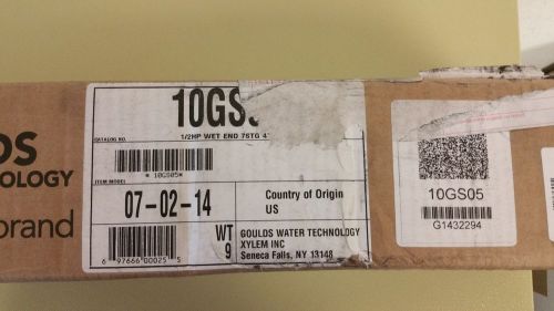 10gs05 goulds water technology 10 gpm 4&#034; submersible water well pump end for sale