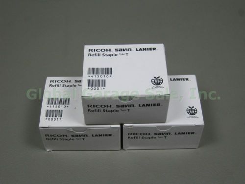 Ricoh Savin Lanier Refill Staple Type T 505R-SA 5 Cartridges 2.5 Full Boxes Lot