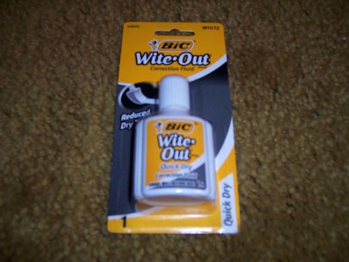 Bic Cover It Correction Fluid Muli Purpose~White Out~Liquid Paper