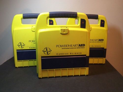 Lot Of 3 Cardiac Science PowerHeart AED 9200RD 001 X01