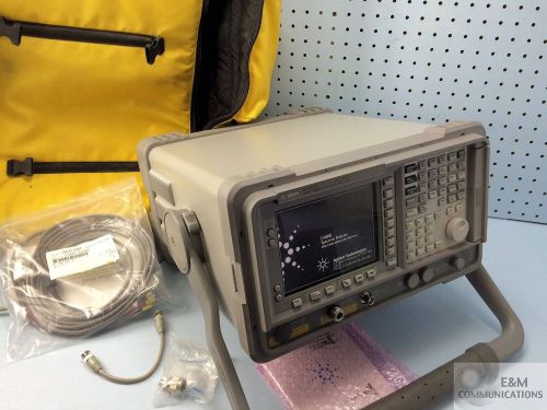 E4404b hp agilent esa-e series spectrum analyzer 9 khz to 6.7 ghz cables sw docs for sale