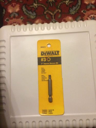 DeWalt DW2213 # 3 x 2&#034; Square Recess Power Bit (Inv DW005)