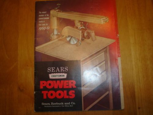 1960-61 SEARS CRAFTSMAN / DUNLAP POWER TOOL CATALOG  VG COND