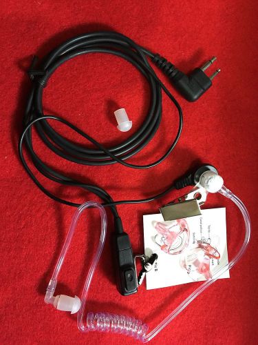 kflexheadsets FBI Style Clear Tube 2 PIN for Kenwood BAOFENG Radio w/ear molds