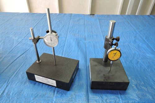 Machinist granite base comparator stands with indicators for sale