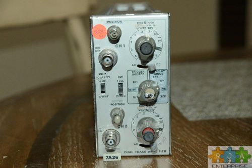 Tektronix TEKTRONIX 7A26 DUAL TRACE AMPLIFIER