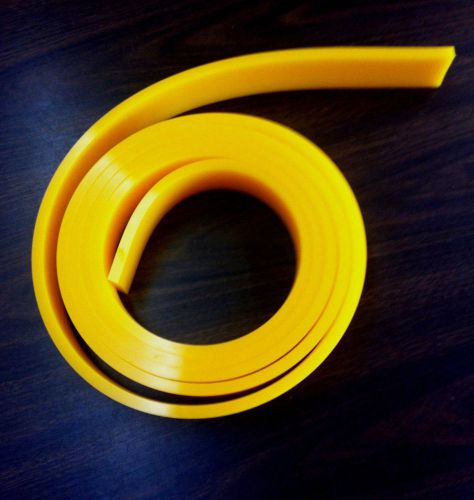 6 ft/feet roll - 70 duro durometer - silk screen printing squeegee blade yellow for sale
