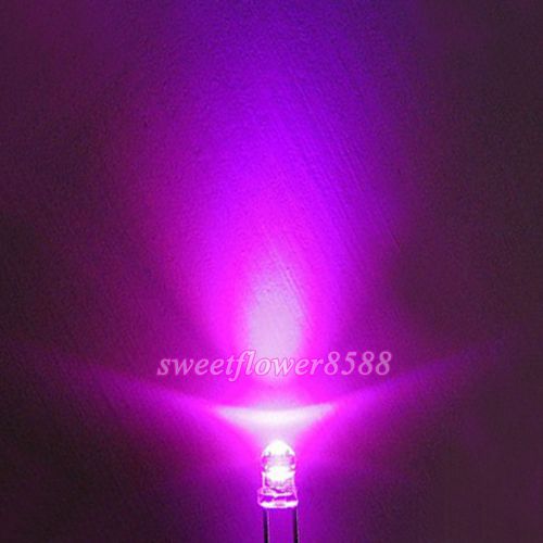 100 pcs 3mm Round PINK Superbright LED Light pink new