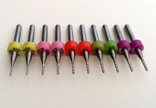 10pcs, New, Carbide Router Bits, FT (.70mm - 1.30mm) CNC,