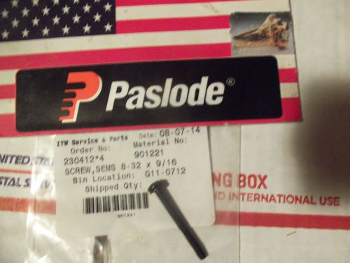 &#034;GENUINE&#034;  Paslode # 901221  SCREW,SEMS 8-32 x 9/16