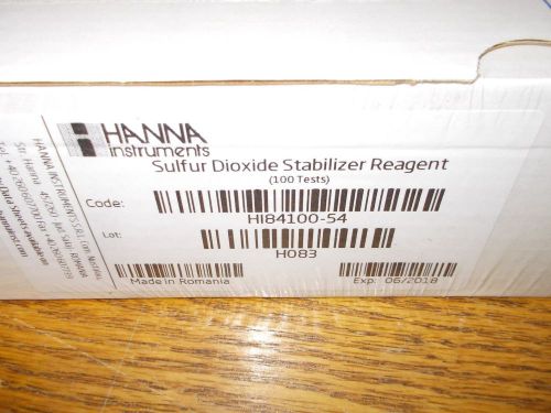Hanna Instruments Sulfer Dioxide Stabilizer Reagent HI84100-54